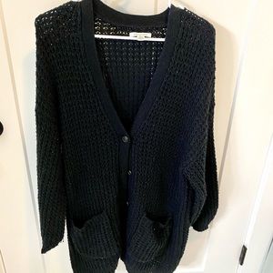 American Eagle black button up cardigan
